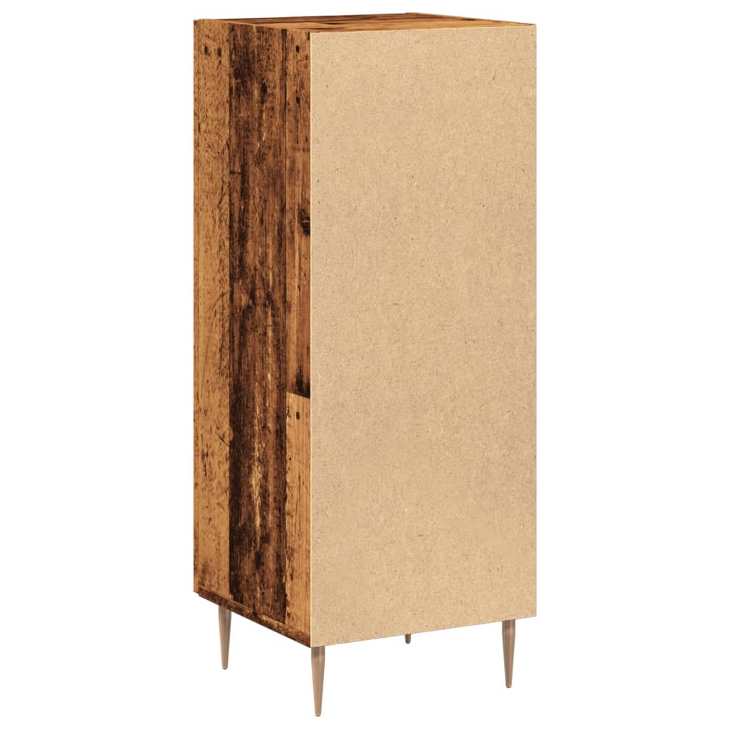 Komoda boja staro drvo 34,5 x 34 x 90 cm od konstruiranog drva