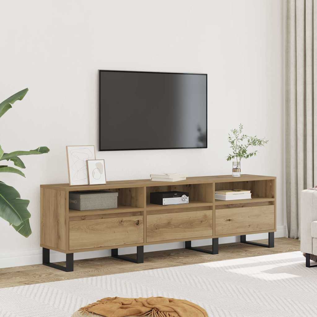 TV ormarić Artisan hrast 150x30x44,5 cm izrađeno drvo