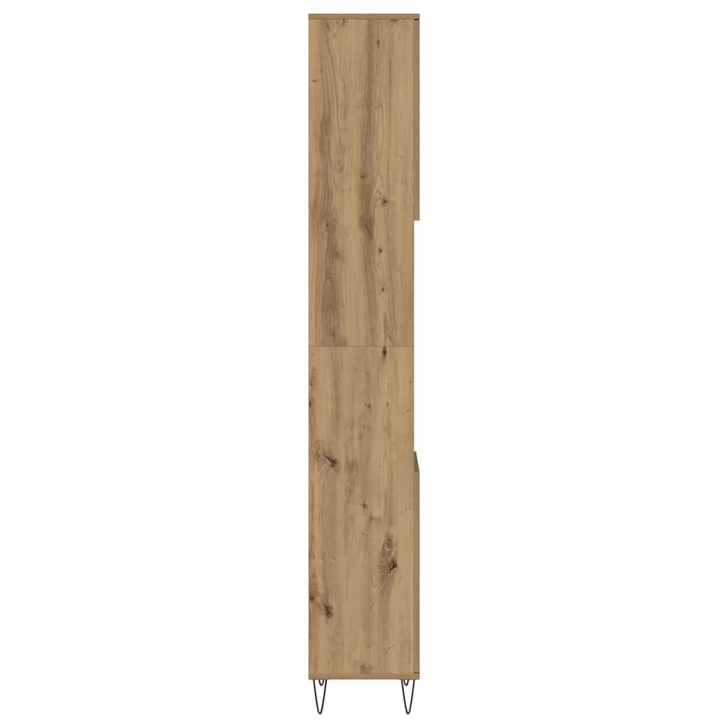 Kupaonski ormarić artisan hrast 30x30x190 cm konstruirano drvo