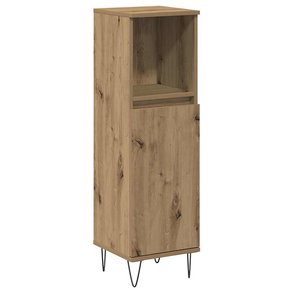 Kupaonski ormarić Artisan hrast 30x30x100 cm konstruirano drvo