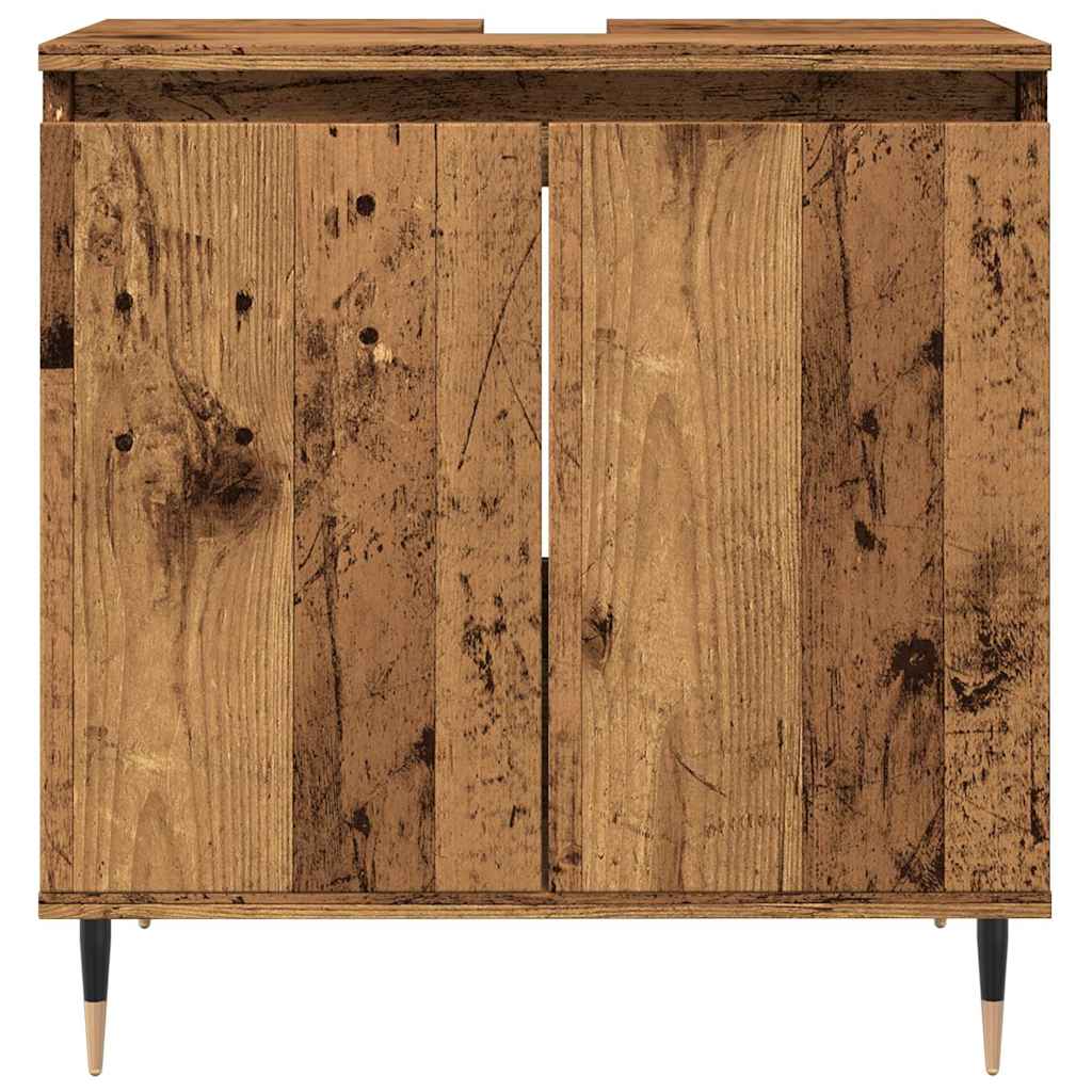 Kupaonski ormarić staro drvo 58x33x60 cm konstruirano drvo