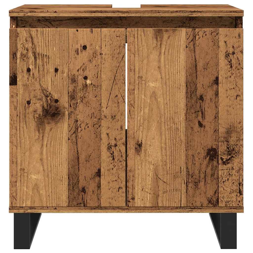 Kupaonski ormarić staro drvo 58x33x60 cm konstruirano drvo