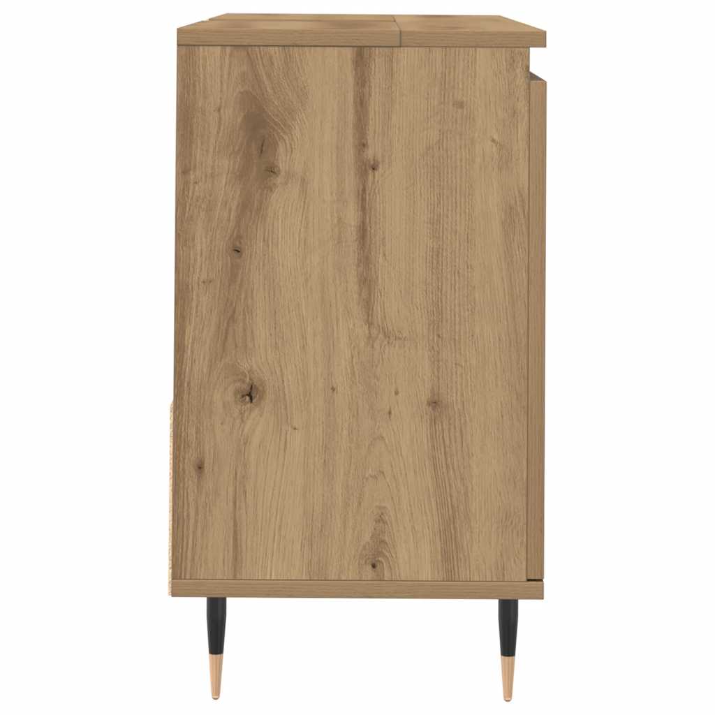 Kupaonski ormarić Artisan hrast 65x33x60 cm izrađeno drvo