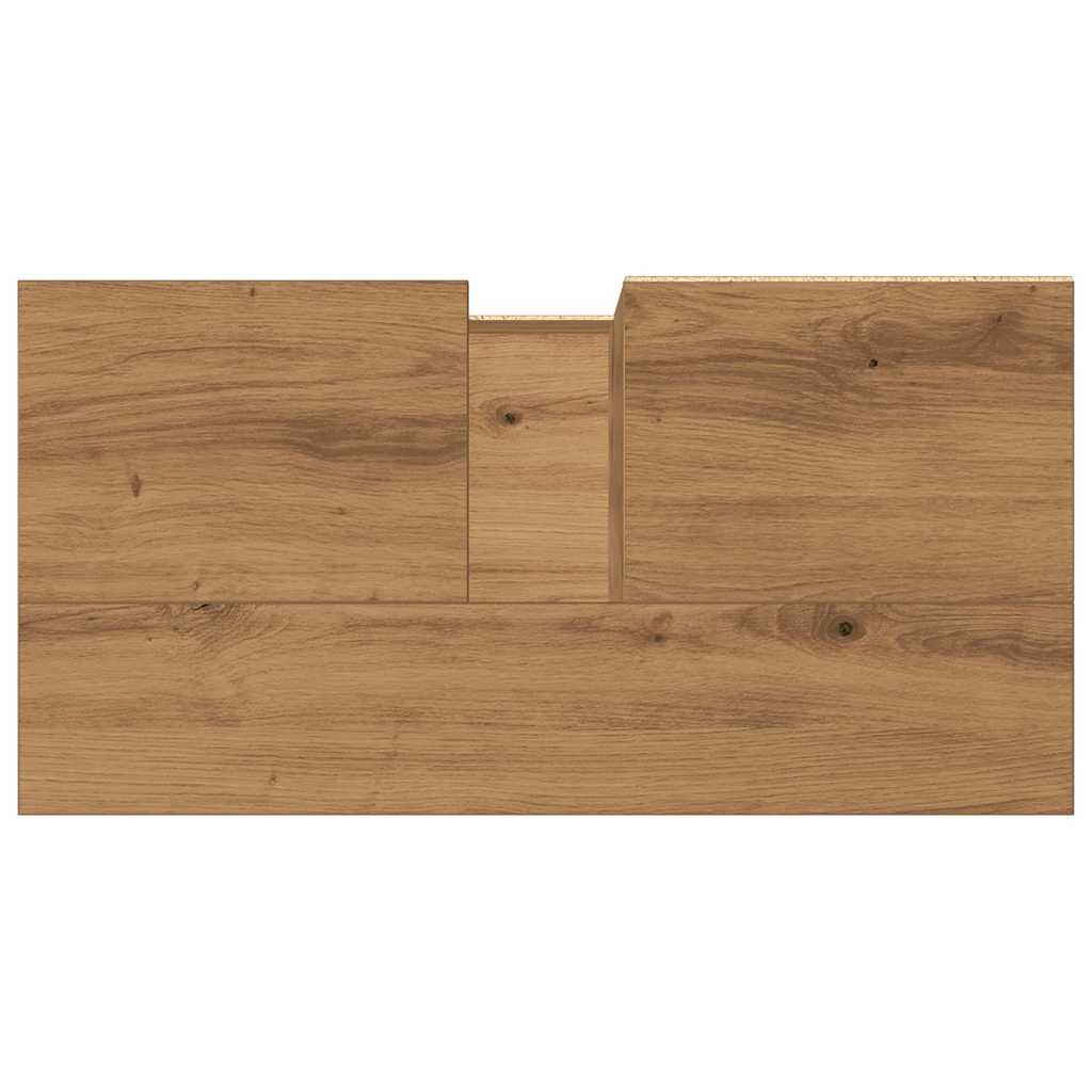 Kupaonski ormarić za umivaonik boja hrasta 65x33x60 cm drveni