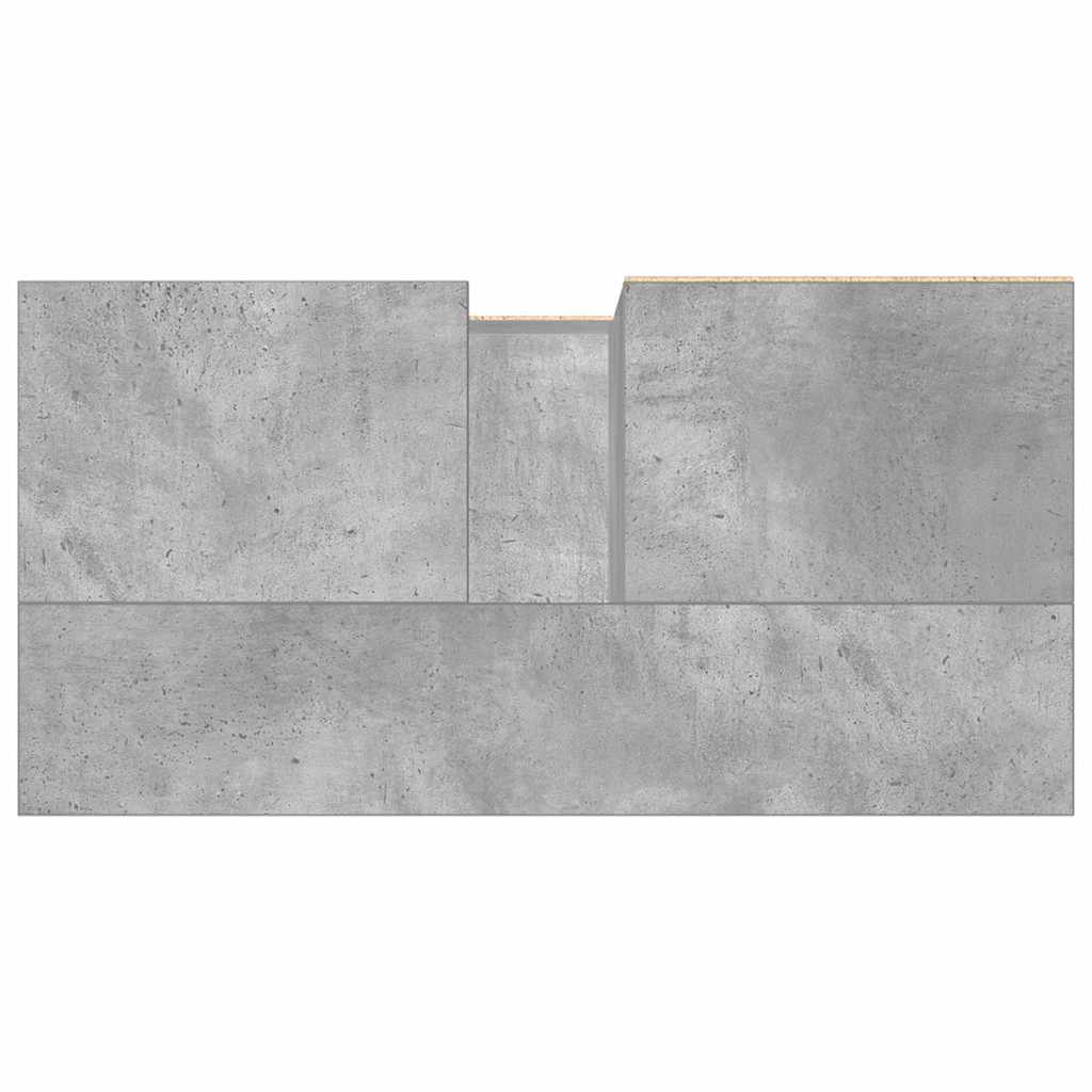 Kupaonski ormarić za umivaonik boja betona 65x33x60 cm drveni