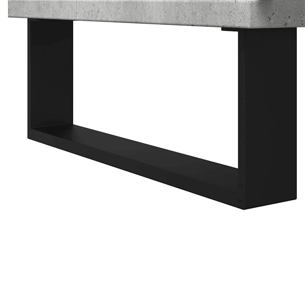 Kupaonski ormarić za umivaonik boja betona 65x33x60 cm drveni