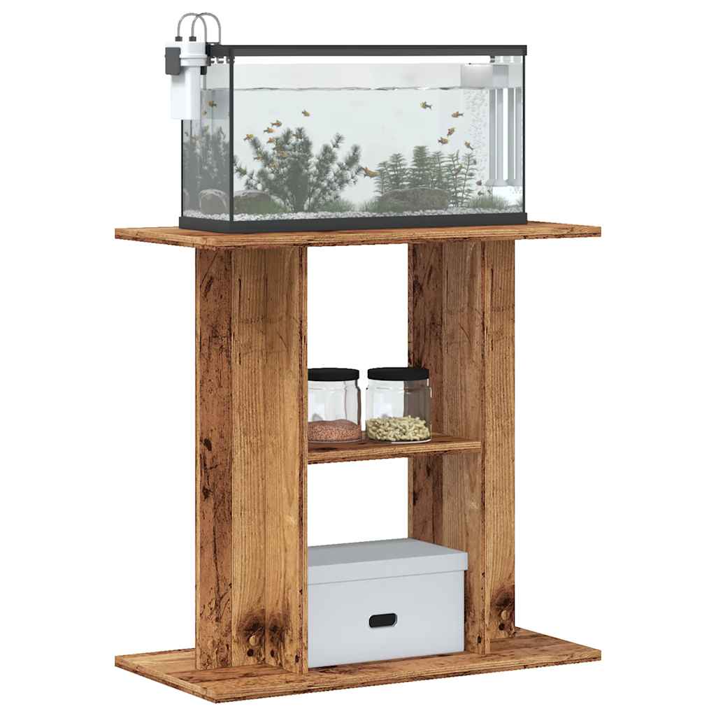 Stalak za akvarij Staro drvo 60x30x60 cm Konstruirano drvo