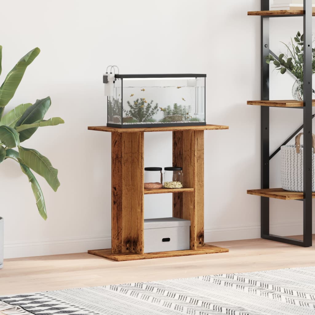 Stalak za akvarij Staro drvo 60x30x60 cm Konstruirano drvo