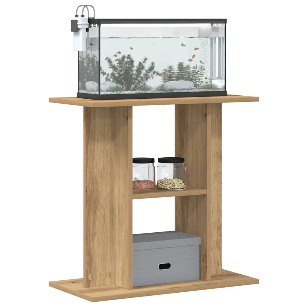 Stalak za akvarij boja hrasta 60x30x60 cm konstruirano drvo