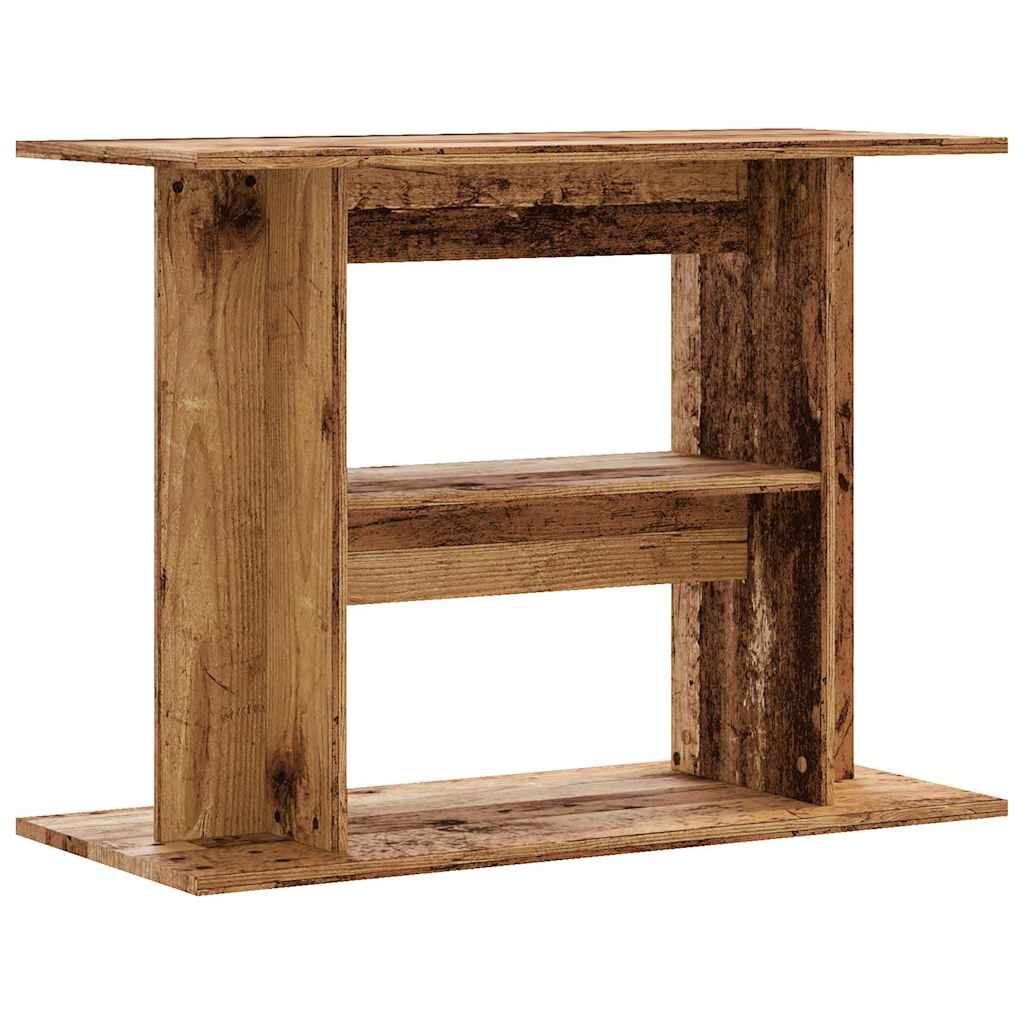 Stalak za akvarij Staro drvo 80x35x60 cm Konstruirano drvo