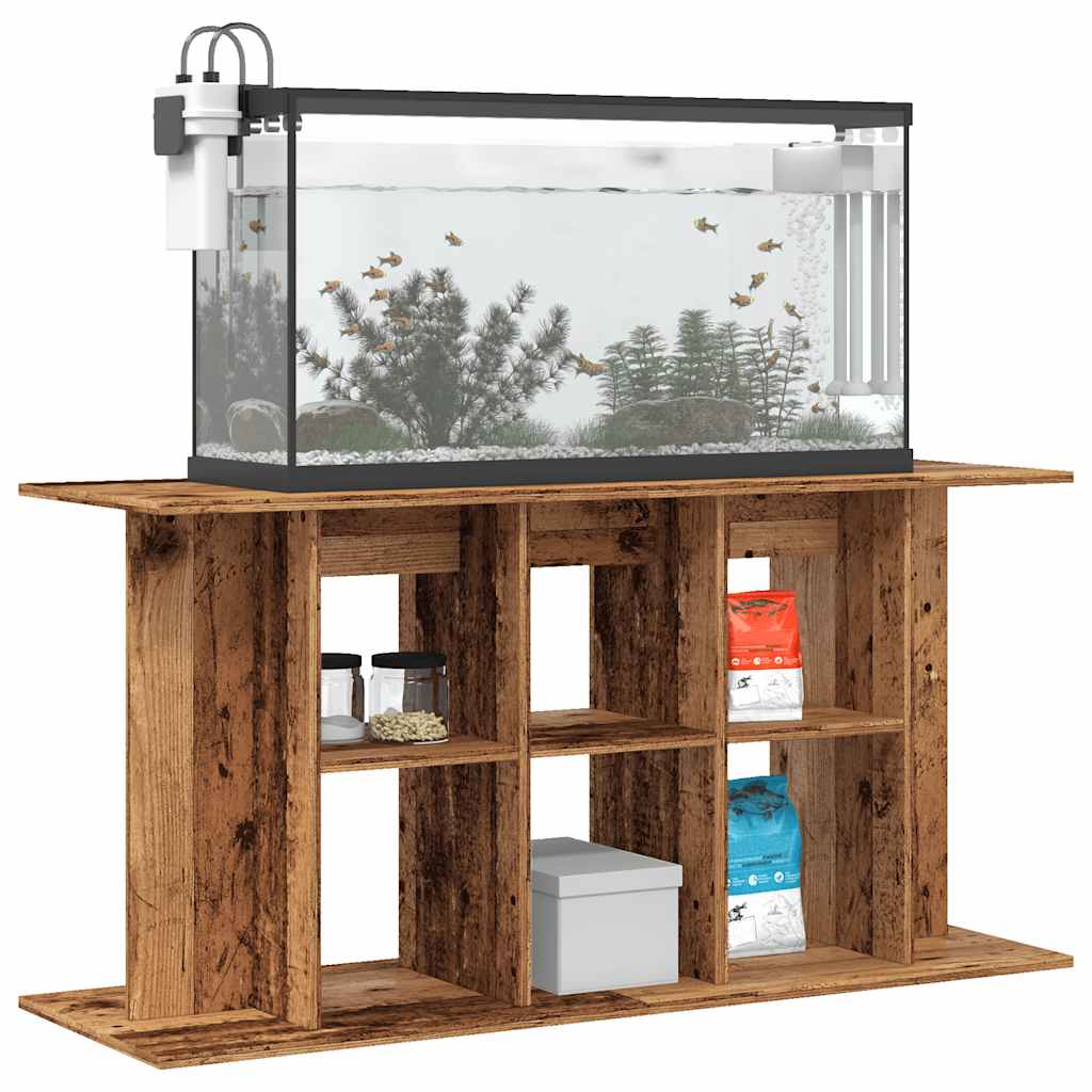 Stalak za akvarij staro drvo 120x40x60 cm od konstruiranog drva