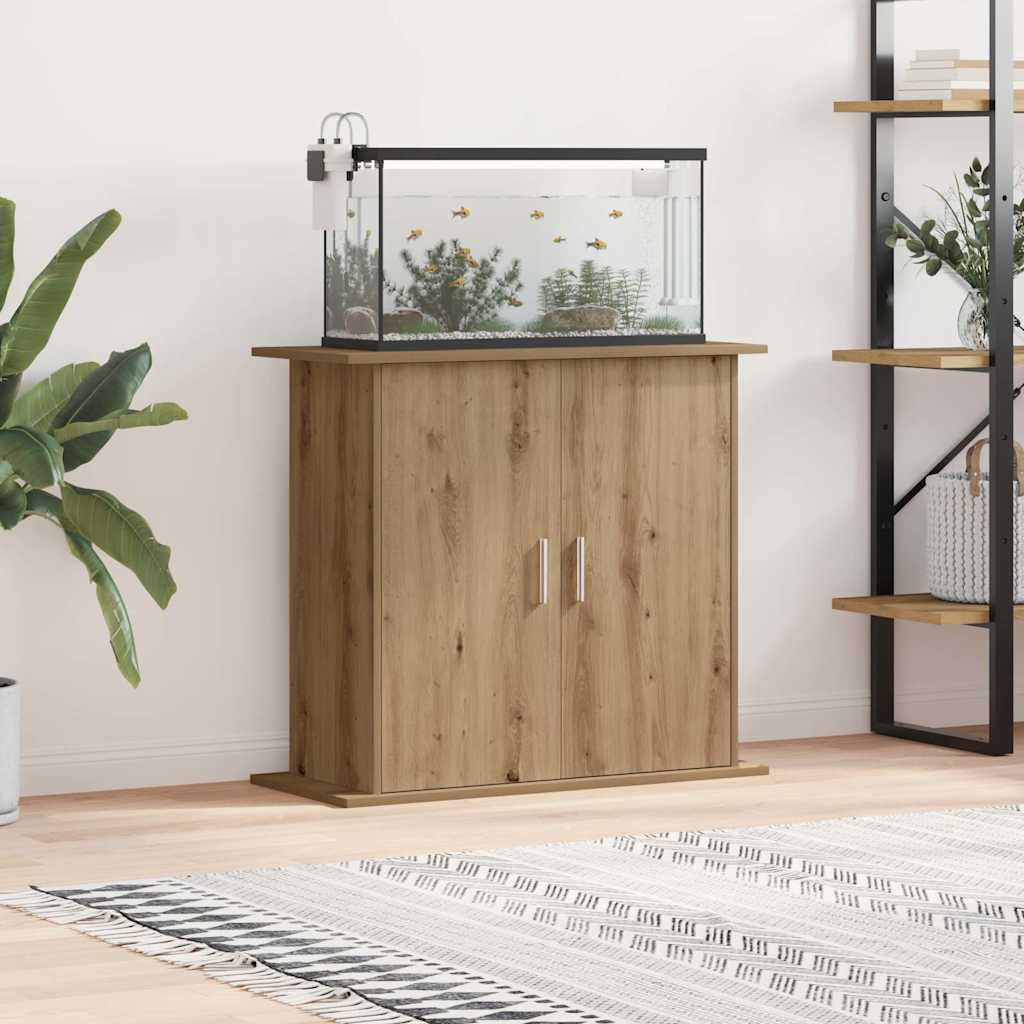 Stalak za akvarij Artisan hrast 81x36x73 cm Inženjersko drvo