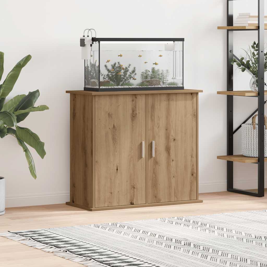 Stalak za akvarij Artisan hrast 81x36x73 cm Inženjersko drvo