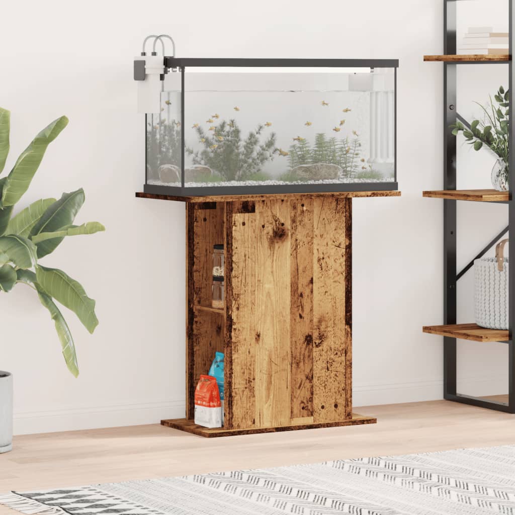 Stalak za akvarij Staro drvo 36x75x72,5 cm Konstruirano drvo