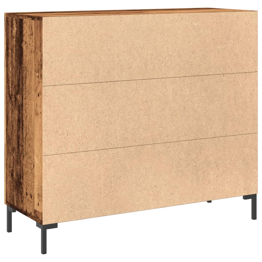 Komoda boja starog drva 90 x 34 x 80 cm od konstruiranog drva