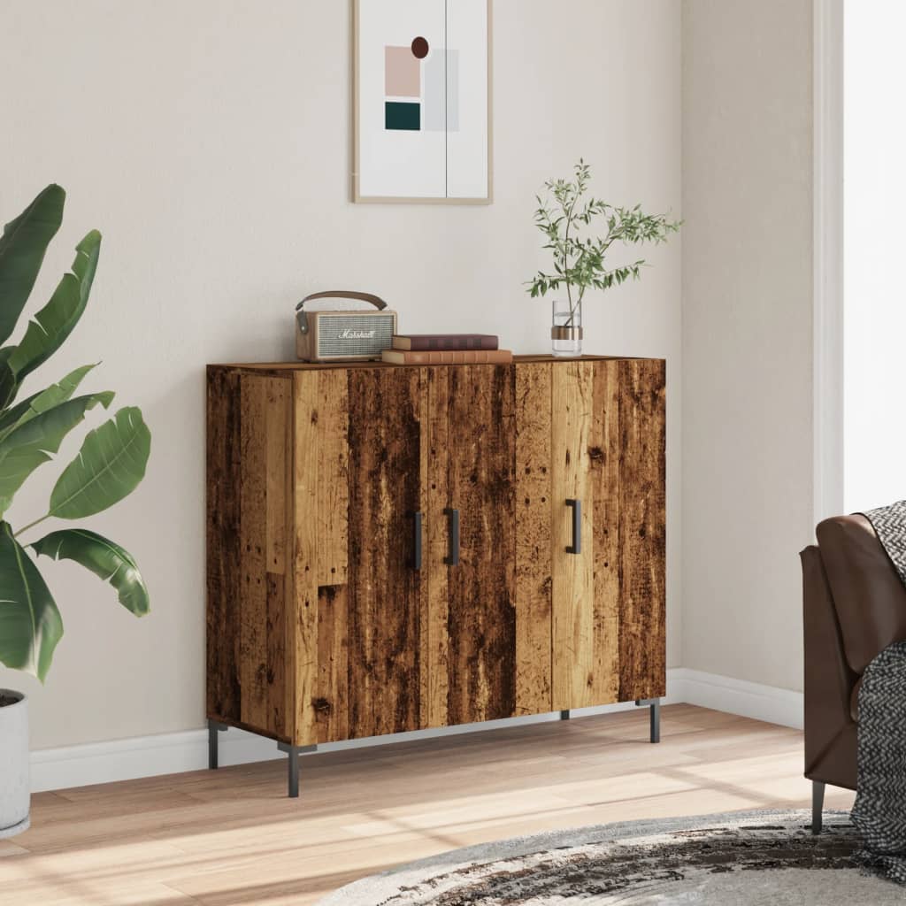 Komoda boja starog drva 90 x 34 x 80 cm od konstruiranog drva
