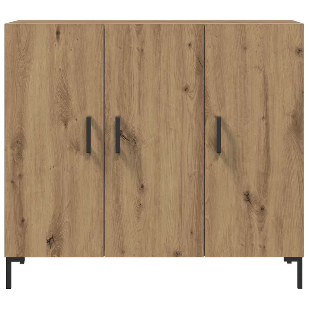 Komoda boja hrasta artisana 90 x 34 x 80 cm konstruirano drvo