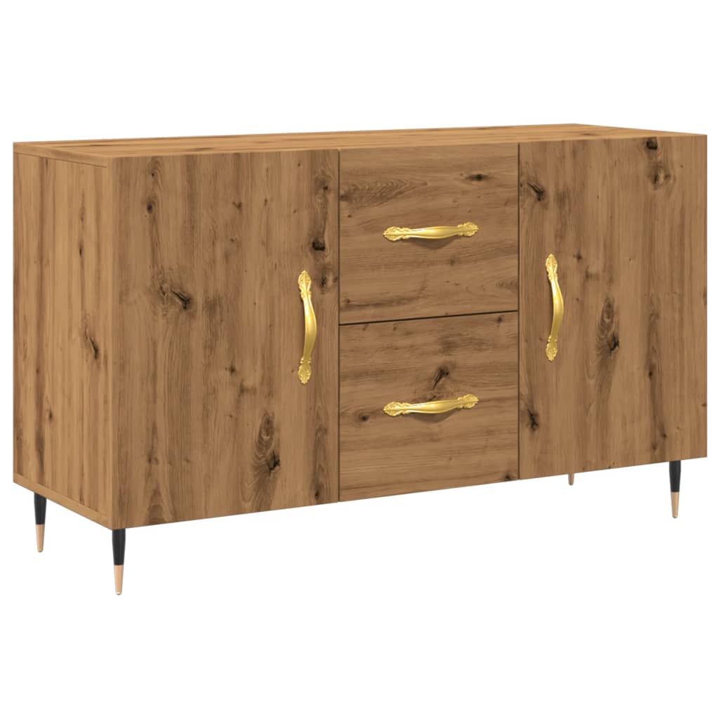 Komoda boja hrasta artisan 100 x 36 x 60 cm konstruiranog drva