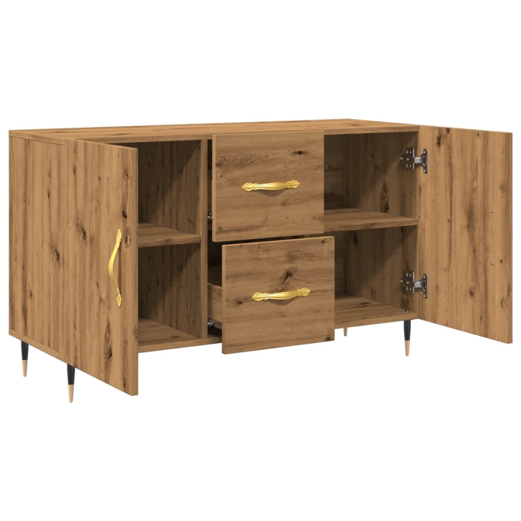 Komoda boja hrasta artisan 100 x 36 x 60 cm konstruiranog drva