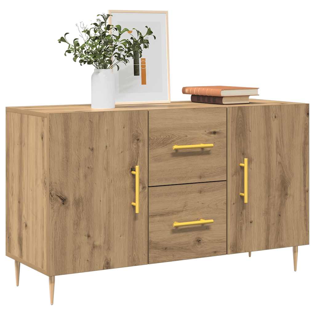 Komoda boja hrasta artisan 100 x 36 x 60 cm konstruiranog drva