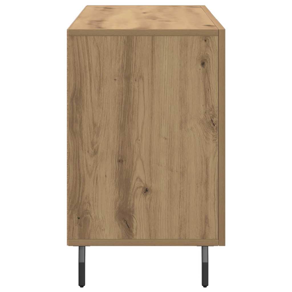 Komoda smeđa boja hrasta 100 x 36 x 60 cm od konstruiranog drva