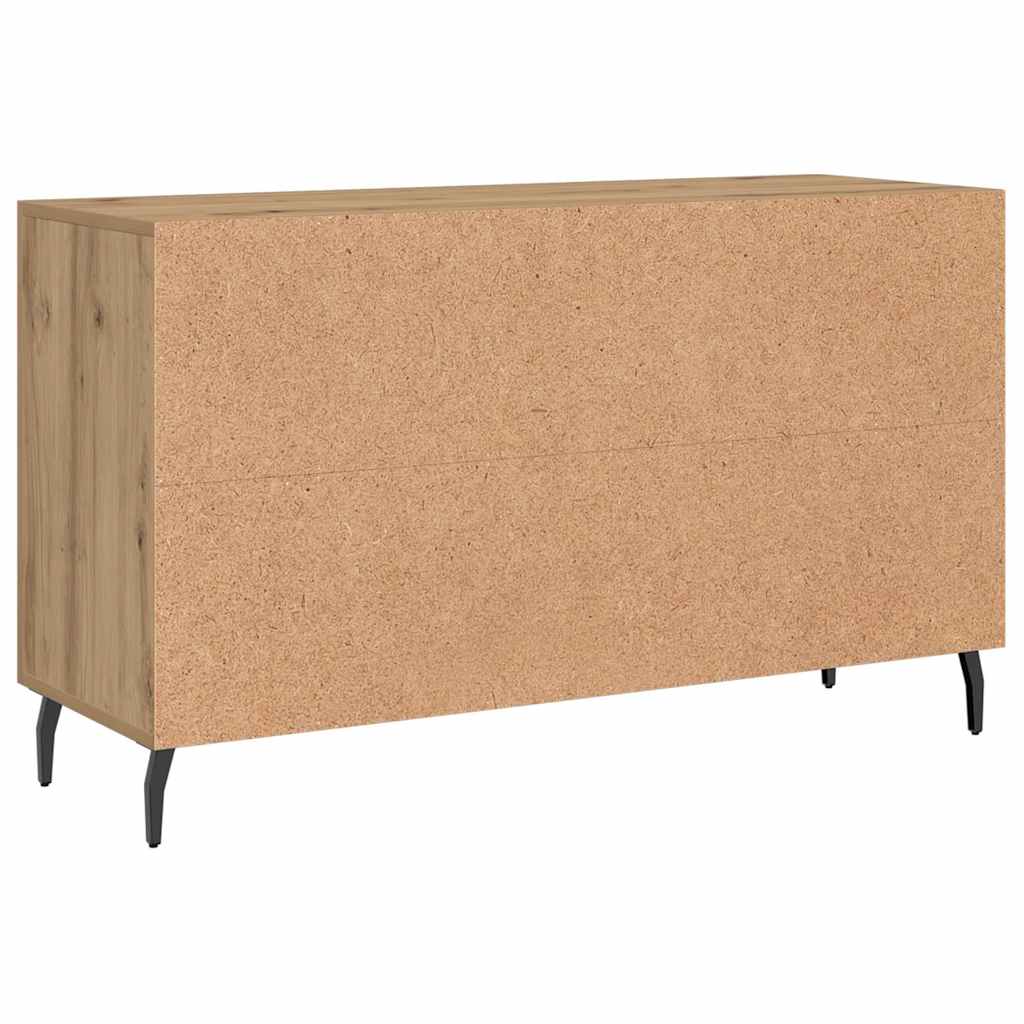 Komoda smeđa boja hrasta 100 x 36 x 60 cm od konstruiranog drva
