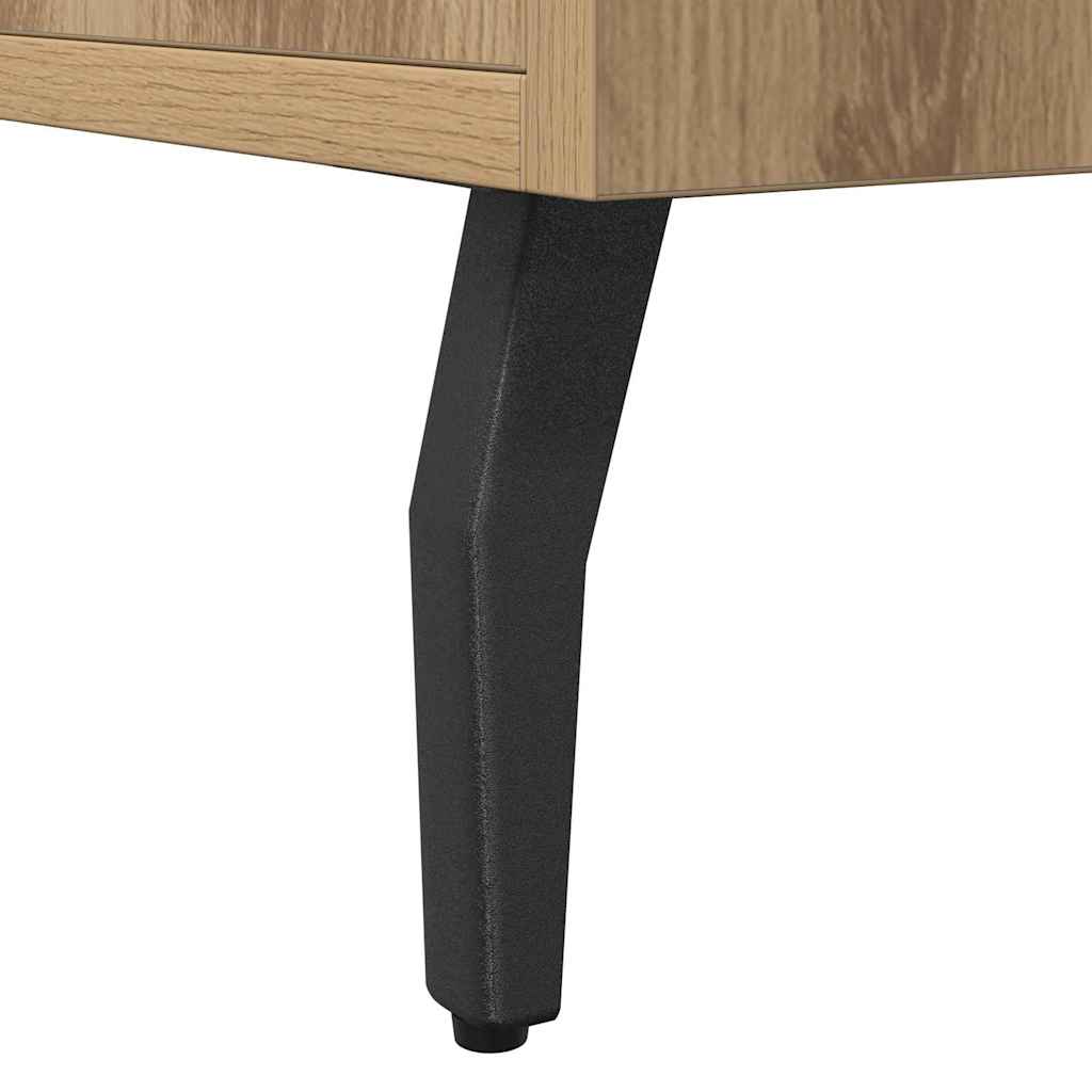 Komoda smeđa boja hrasta 100 x 36 x 60 cm od konstruiranog drva
