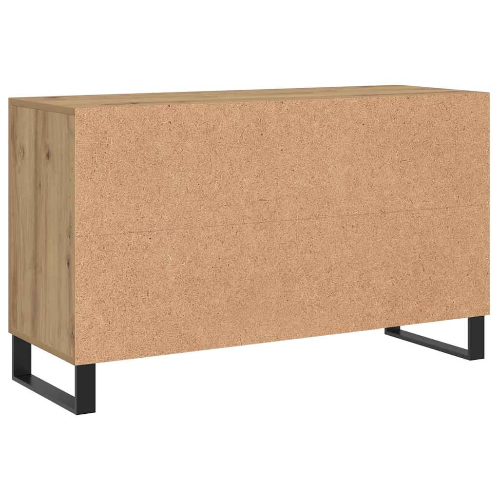 Komoda boja hrasta artisan 100 x 36 x 60 cm konstruiranog drva