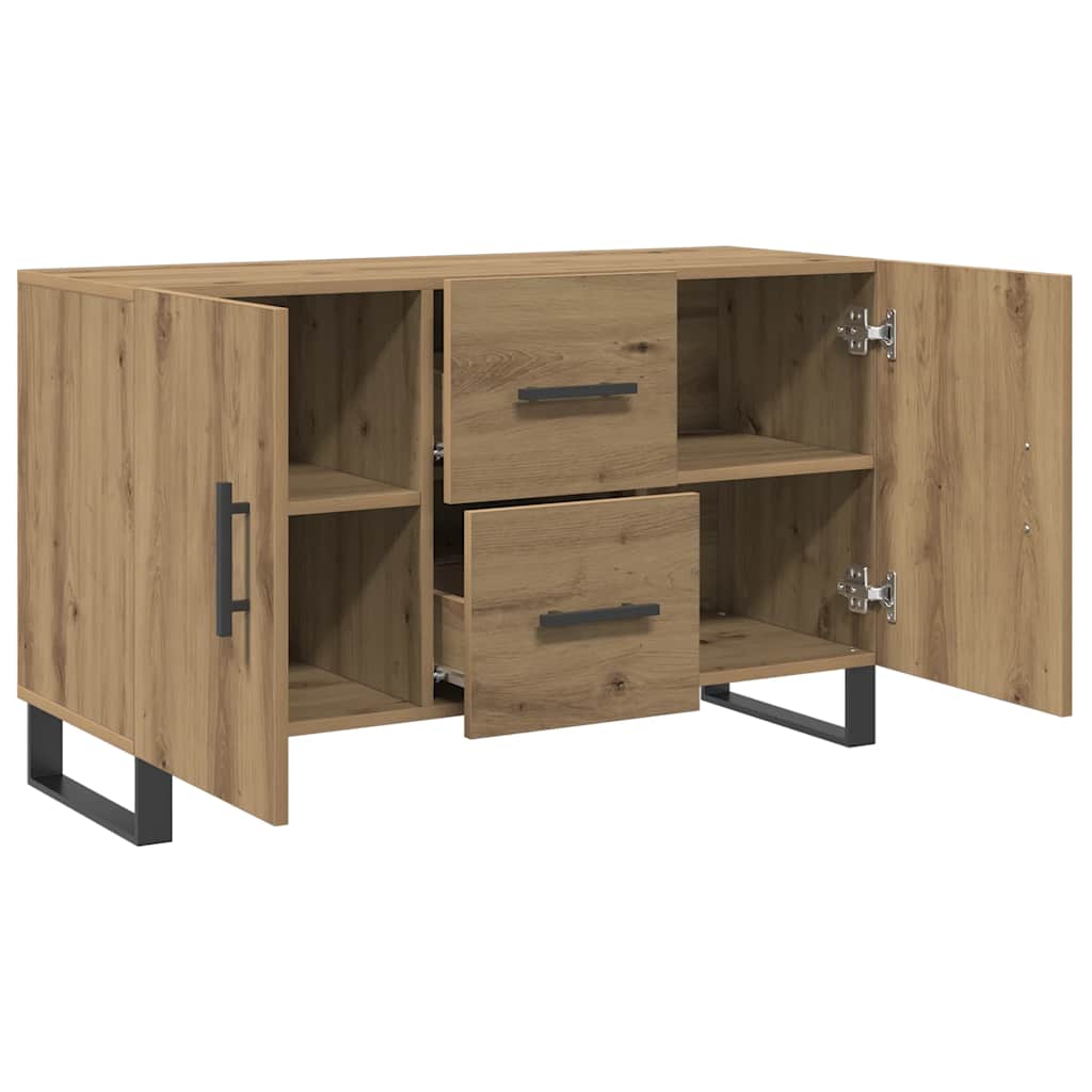 Komoda boja hrasta artisan 100 x 36 x 60 cm konstruiranog drva