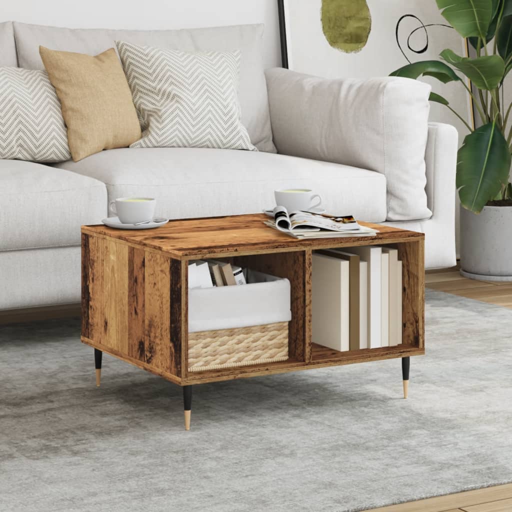 Stol za kavu staro drvo 60x50x36,5 cm konstruirano drvo
