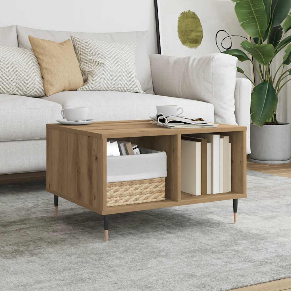 Stol za kavu Artisan hrast 60x50x36,5 cm izrađeno drvo
