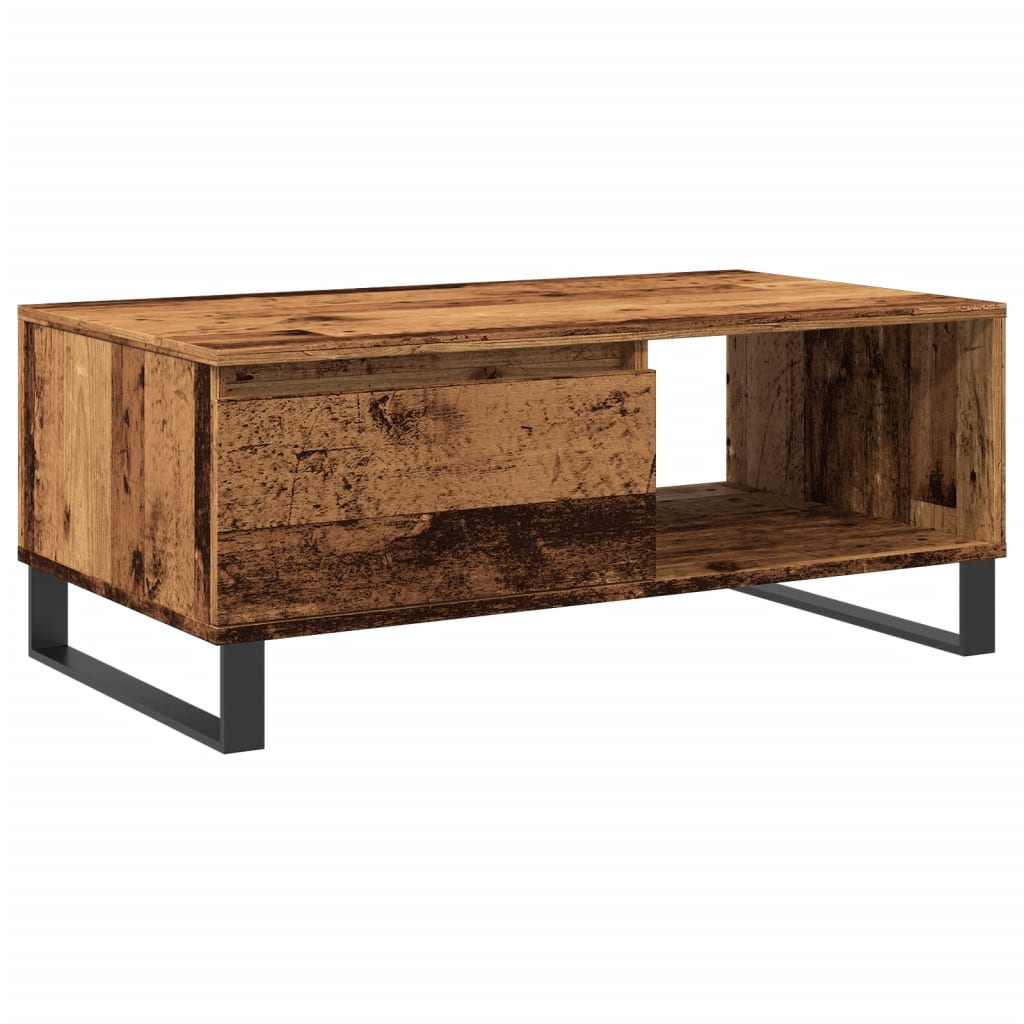 Stolić za kavu boja staro drvo 90x50x36,5 cm konstruirano drvo