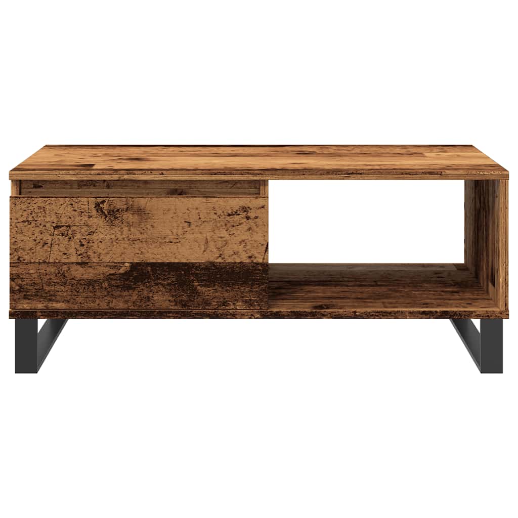 Stolić za kavu boja staro drvo 90x50x36,5 cm konstruirano drvo