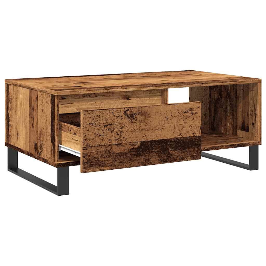 Stolić za kavu boja staro drvo 90x50x36,5 cm konstruirano drvo