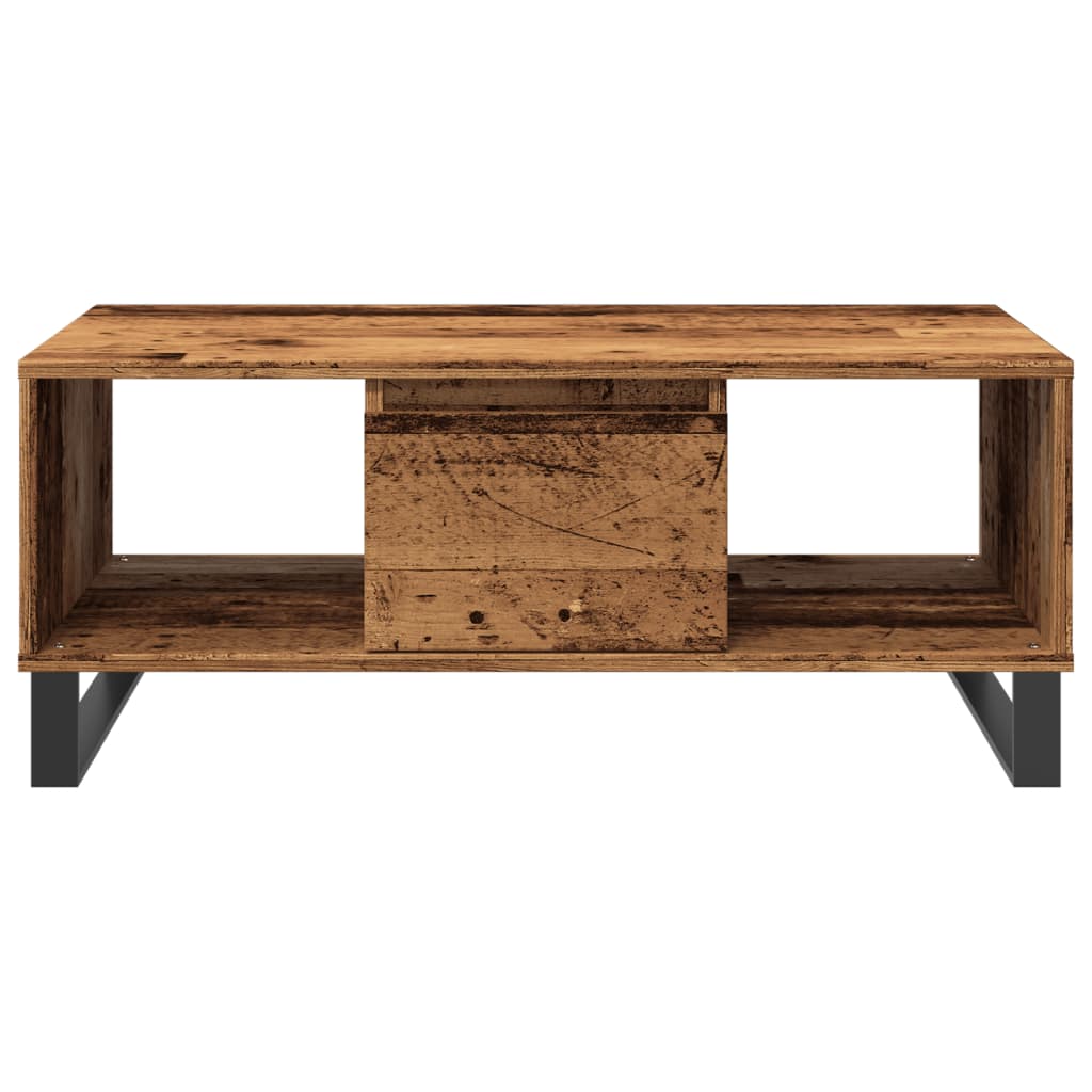 Stolić za kavu boja staro drvo 90x50x36,5 cm konstruirano drvo
