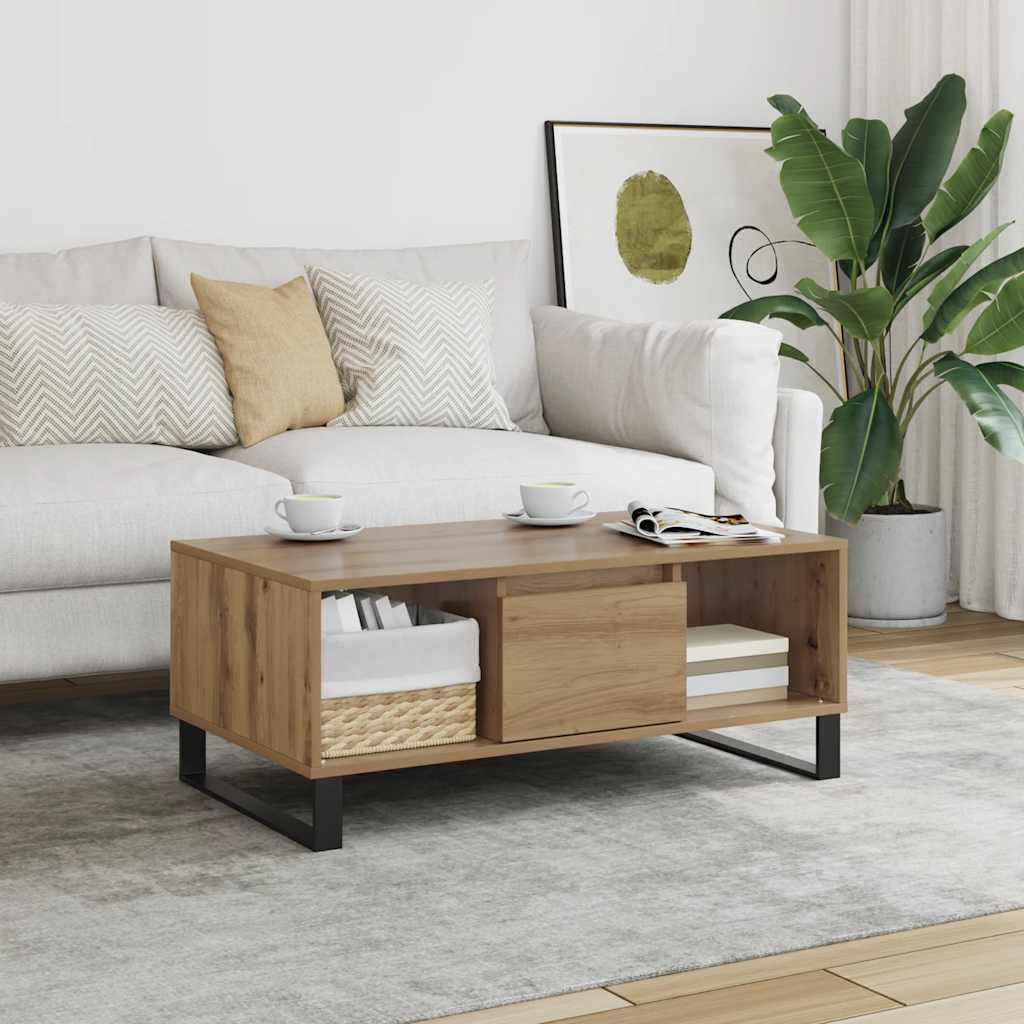 Stolić kavu boja artisian hrast 90x50x36,5cm konstruirano drvo