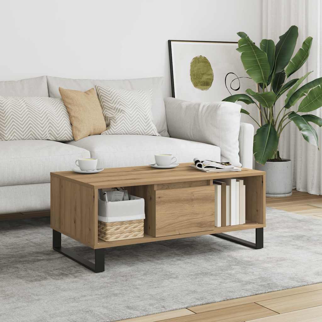 Stolić kavu boja artisian hrast 90x50x36,5cm konstruirano drvo