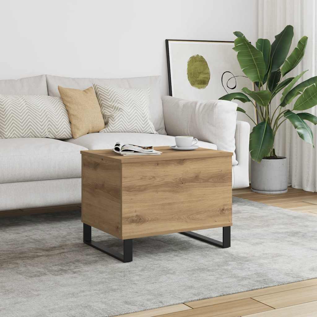 Stolić za kavu boja hrasta 60x44,5x45 cm konstruirano drvo