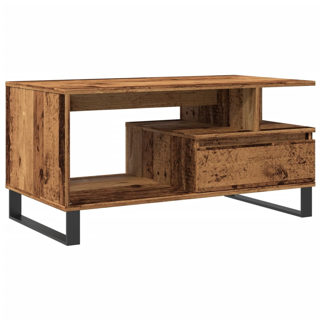 Stolić za kavu boja staro drvo 90x49x45 cm konstruiranog drva