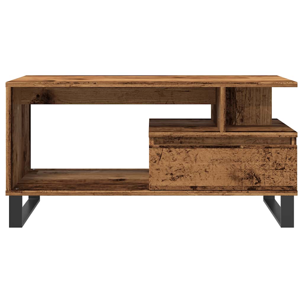 Stolić za kavu boja staro drvo 90x49x45 cm konstruiranog drva