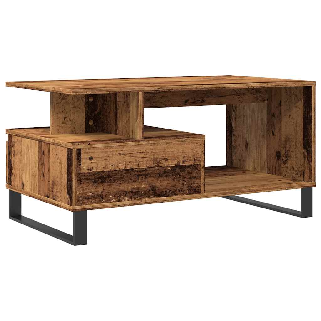 Stolić za kavu boja staro drvo 90x49x45 cm konstruiranog drva