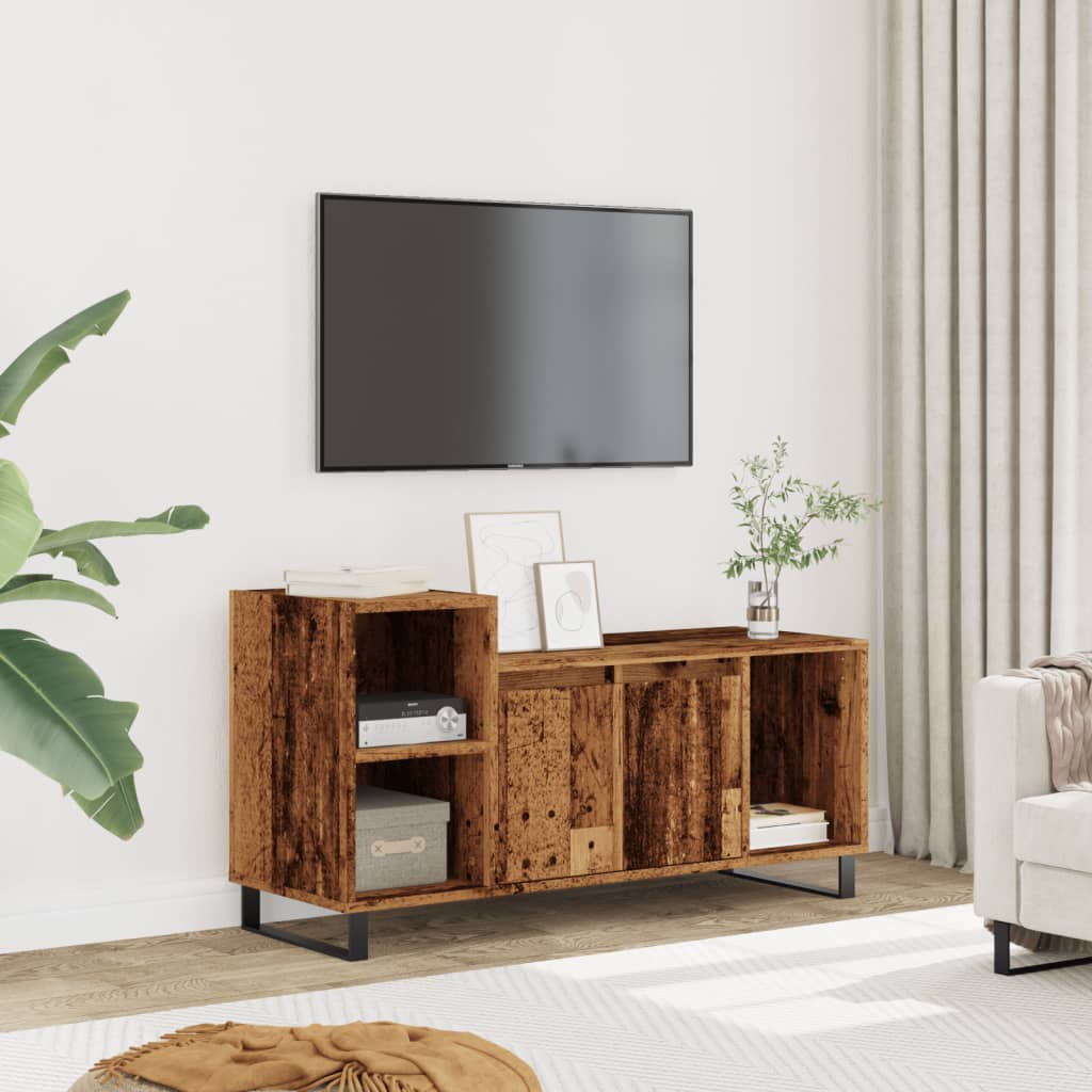 TV ormarić staro drvo 100x35x55 cm konstruirano drvo