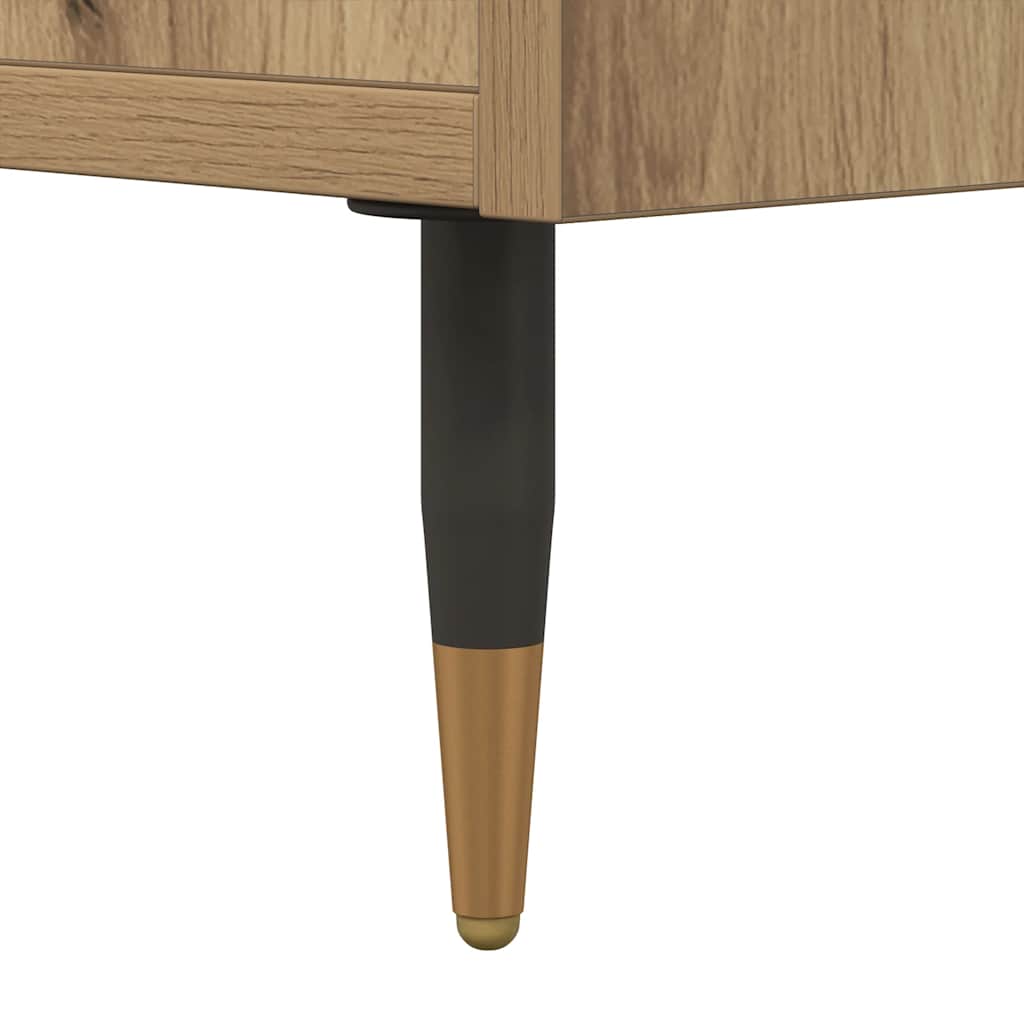 Visoka komoda boja hrasta artisan 60x36x110cm konstruirano drvo