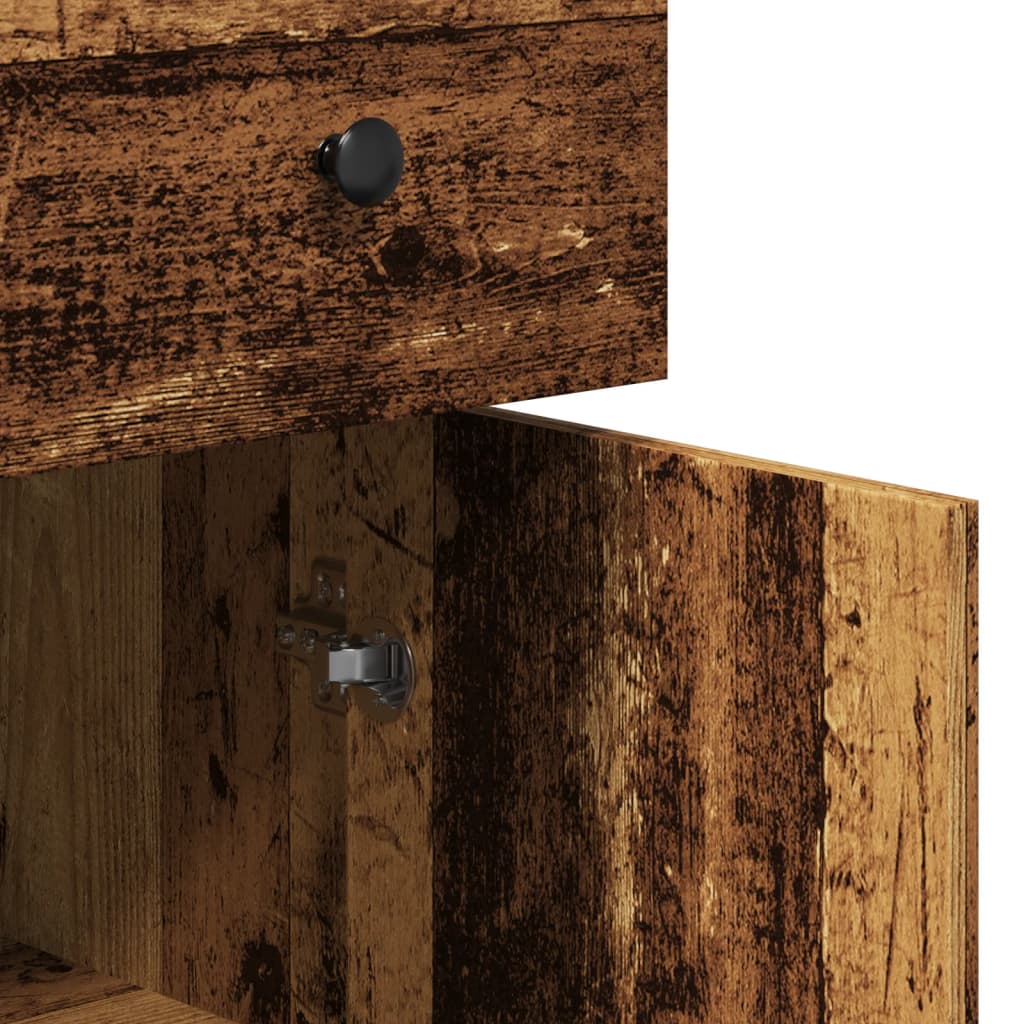Komoda boja staro drvo 70x30x80 cm od konstruiranog drva