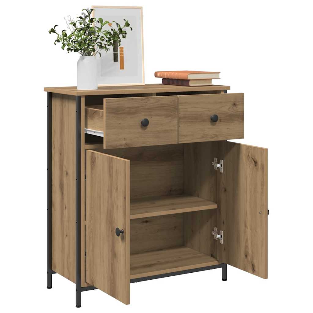 Komoda boja hrasta artisan 70x30x80 cm od konstruiranog drva