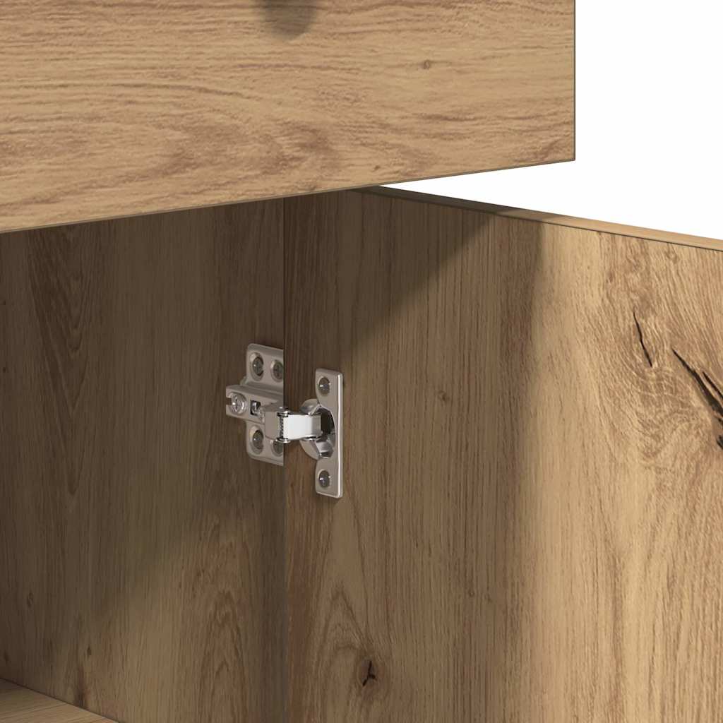 Komoda boja hrasta artisan 70x30x80 cm od konstruiranog drva