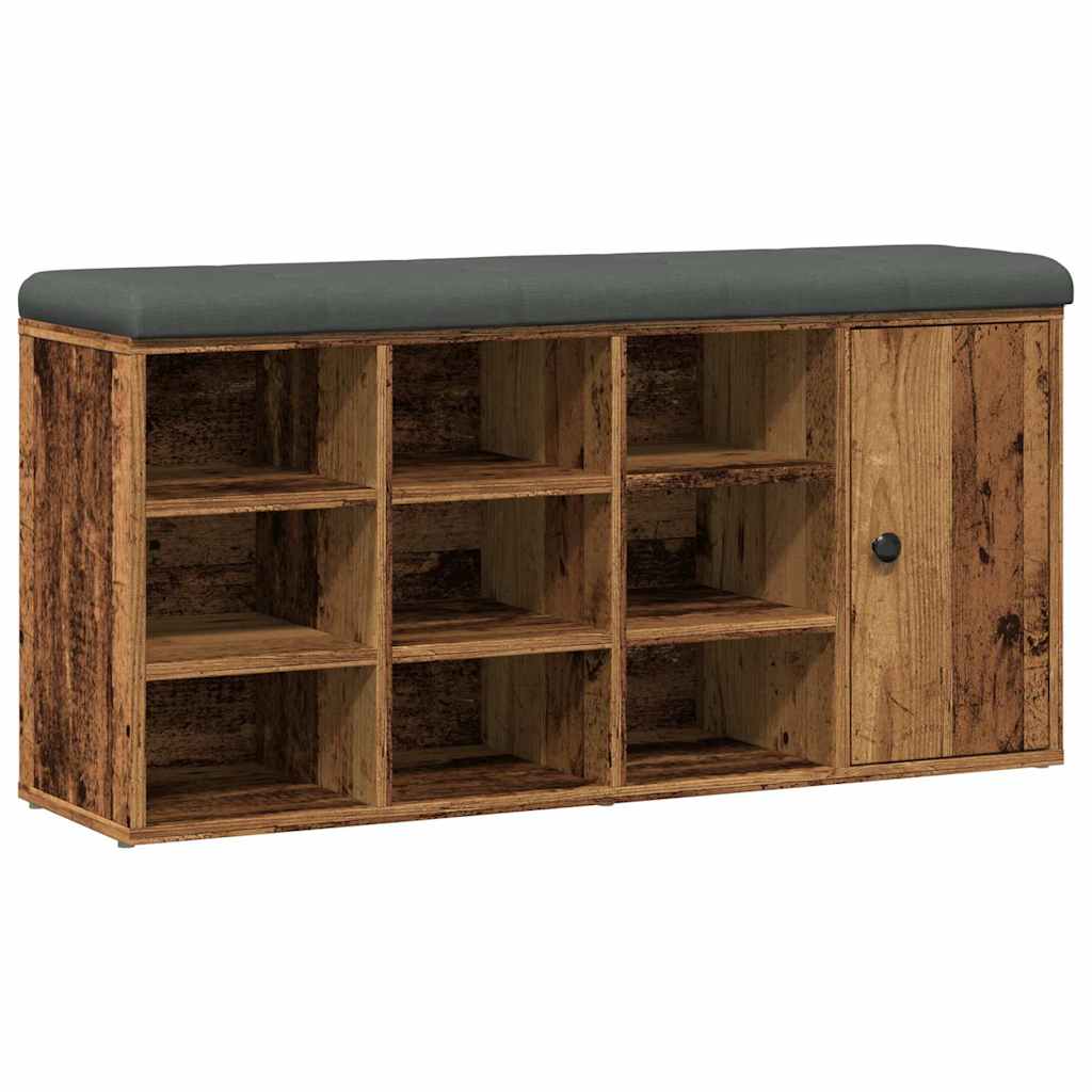 Klupa za cipele staro drvo 102x32x50 cm izrađeno drvo