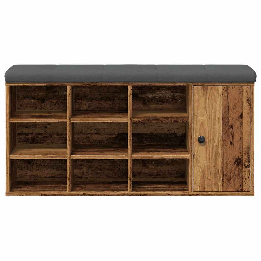 Klupa za cipele staro drvo 102x32x50 cm izrađeno drvo
