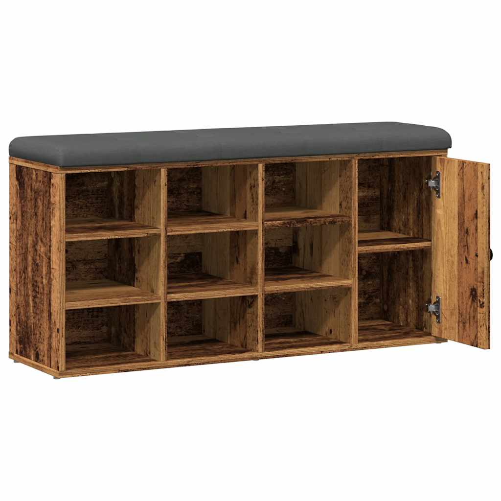 Klupa za cipele staro drvo 102x32x50 cm izrađeno drvo