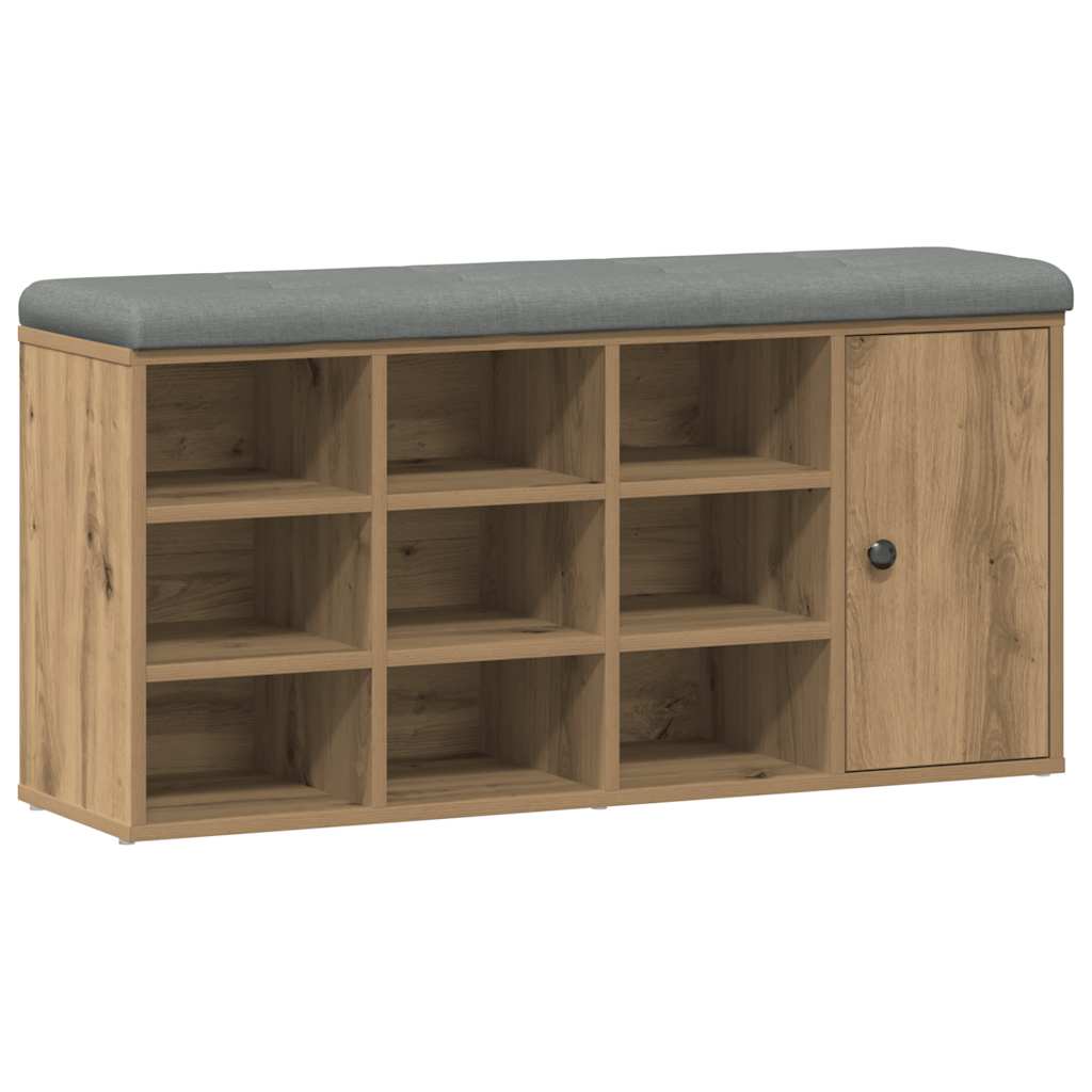 Klupa za cipele obrtnički hrast 102x32x50 cm izrađeno drvo